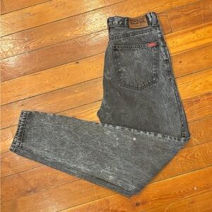 Vintage Zena Women’s Black Acid Wash Jeans Size 11